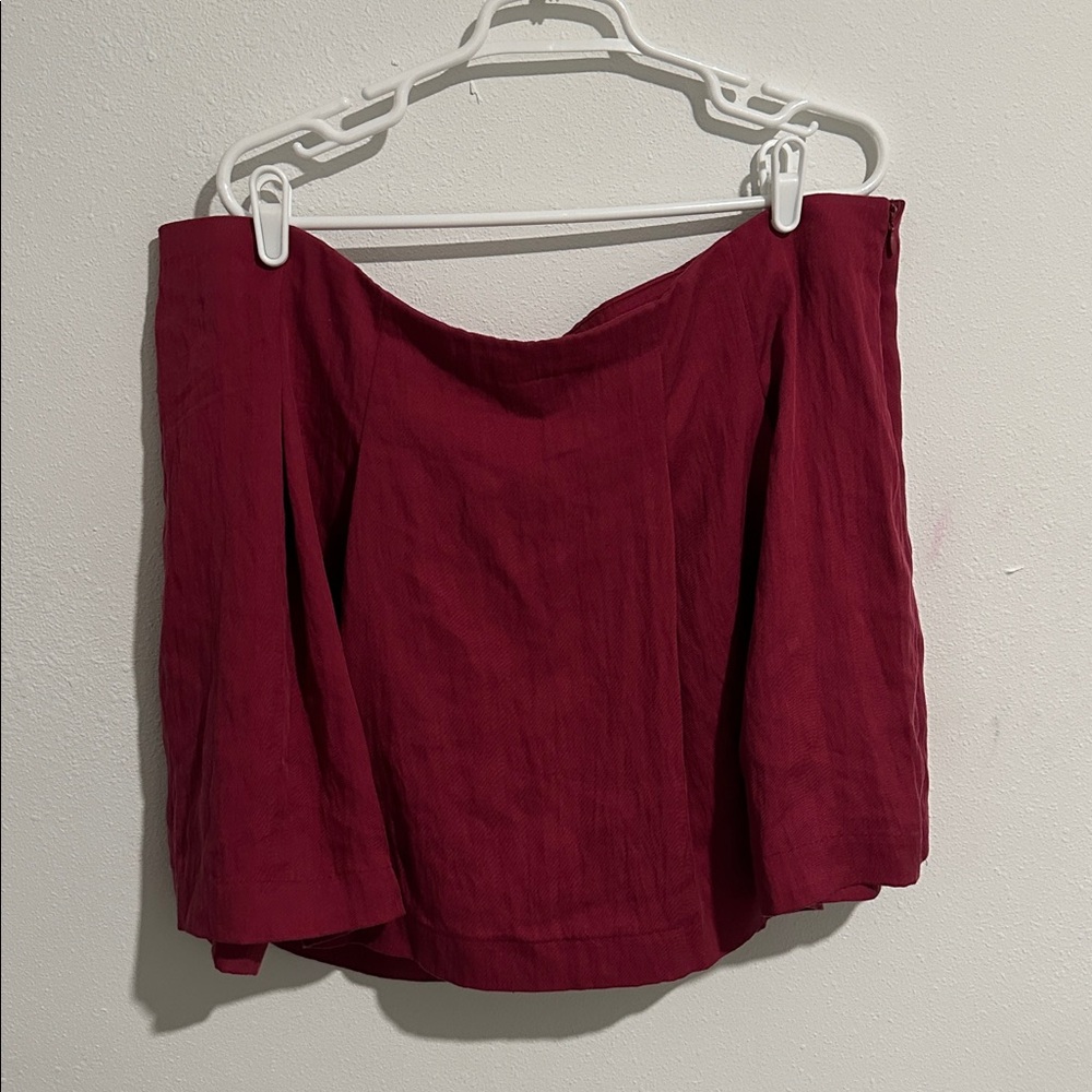 A new day Burgundy Skort